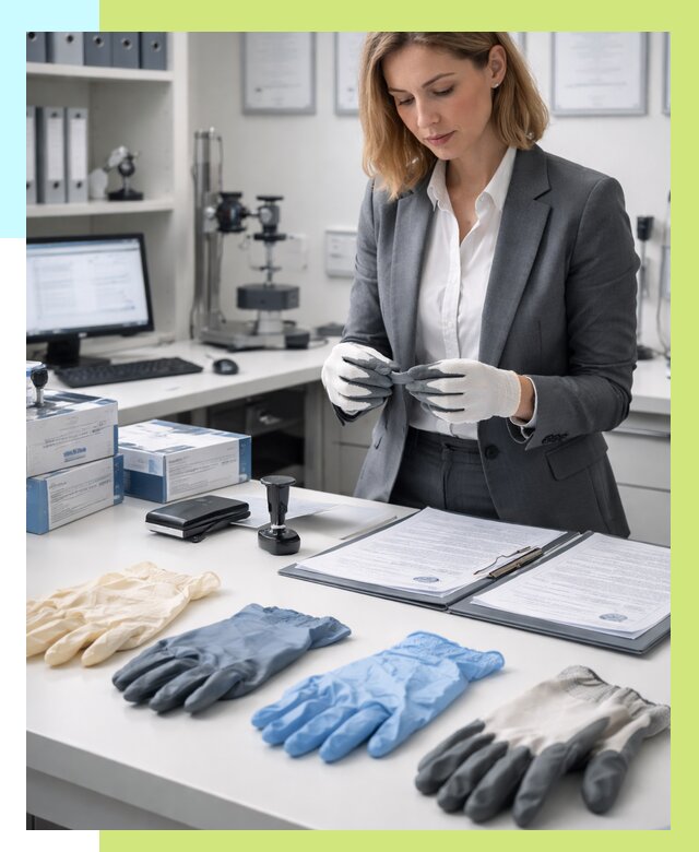 Сертификация перчаток в Ефремах от 8708 р. | Алешин-Фрм