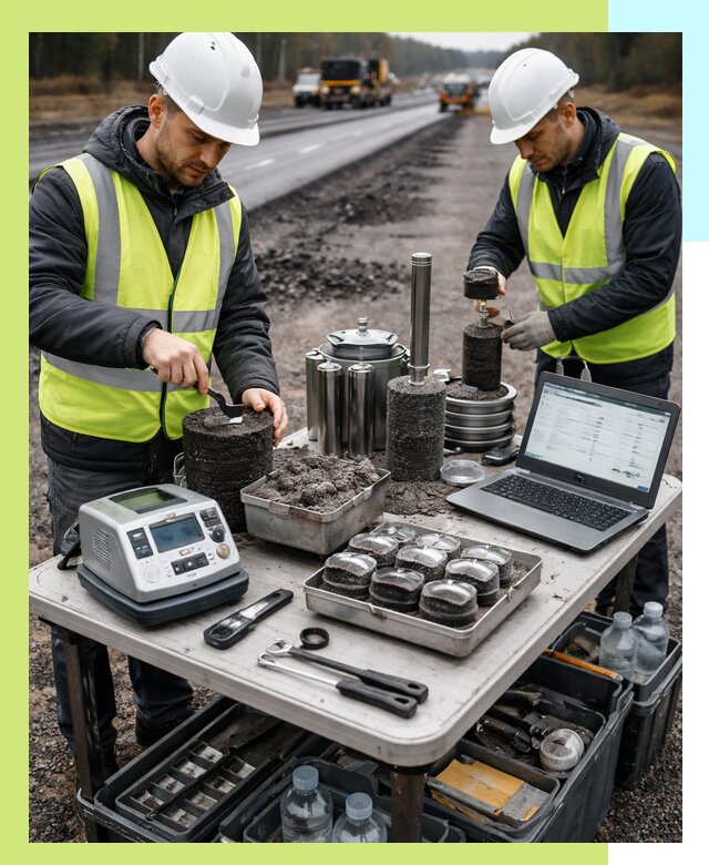 Сертификация асфальта: испытания и подтверждение в Ефремах