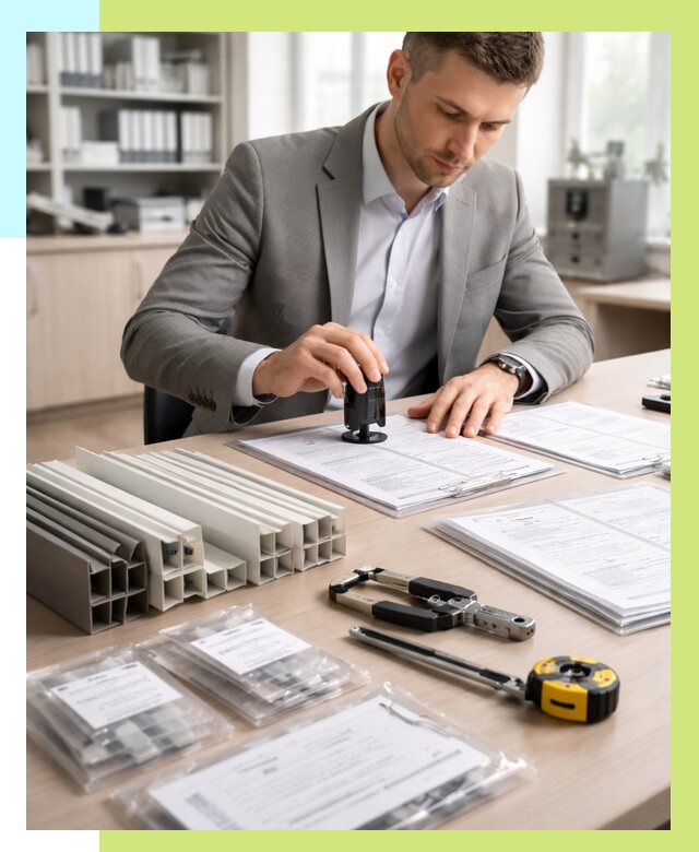 Сертификация ПВХ продукции в Ефремах от 8708 р., Алешин-Фрм