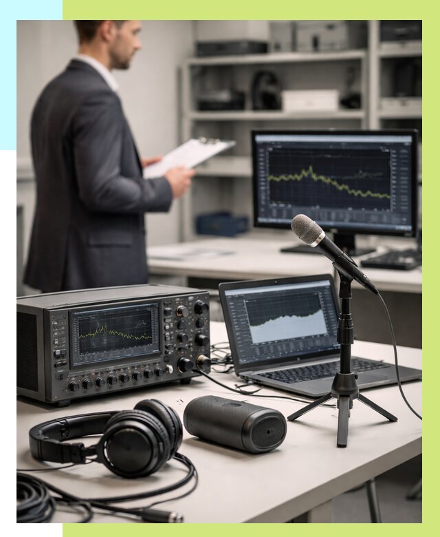 Сертификация аудиотехники в Ефремах от 15368 р., Алешин-Фрм