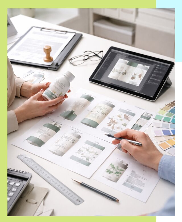 Профессиональная разработка дизайна и текста этикетки продукции в Ефремах