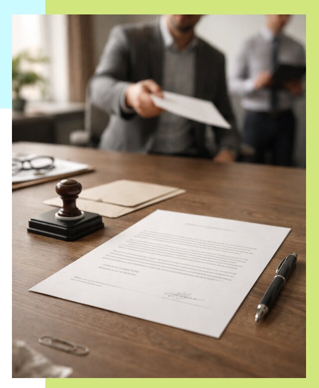 Отказное письмо по сертификации в Ефремах от 3586 р. | Алешин-Фрм