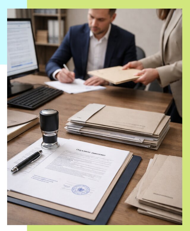 Отказное письмо для таможни в Ефремах от 3074 р, Алешин-Фрм