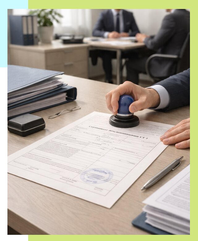 Сертификат происхождения СТ 1 в Ефремах от 4610 р. | Алешин-Фрм