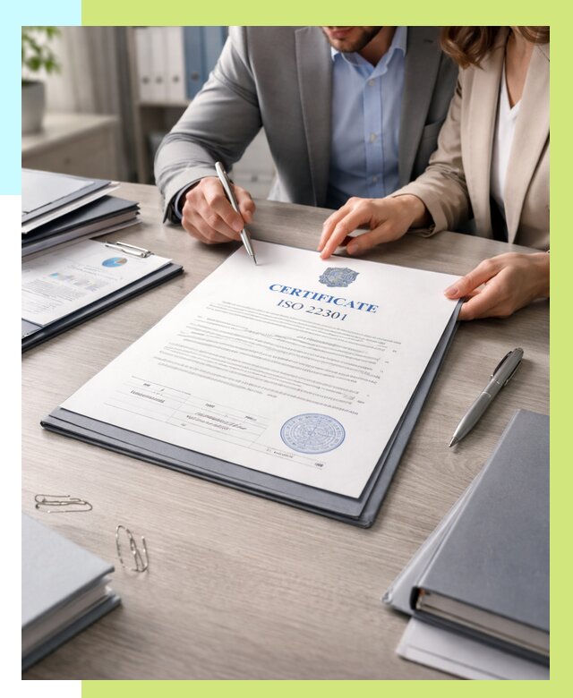 Сертификат ISO 22301 в Ефремах от 46103 р. | Алешин-Фрм срочно
